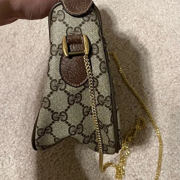 Gucci Brown and Tan Crossbody Bag with Iconic Design - Picture 4 of 8